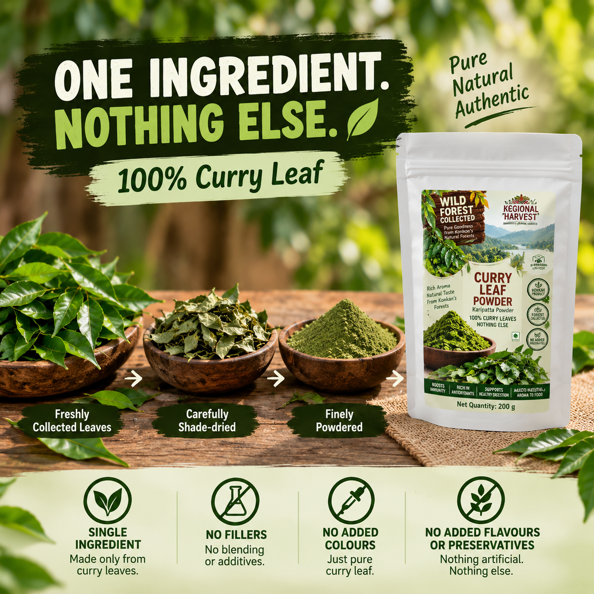 Regional Harvest Curry Leaf Powder 200 g – product image 3