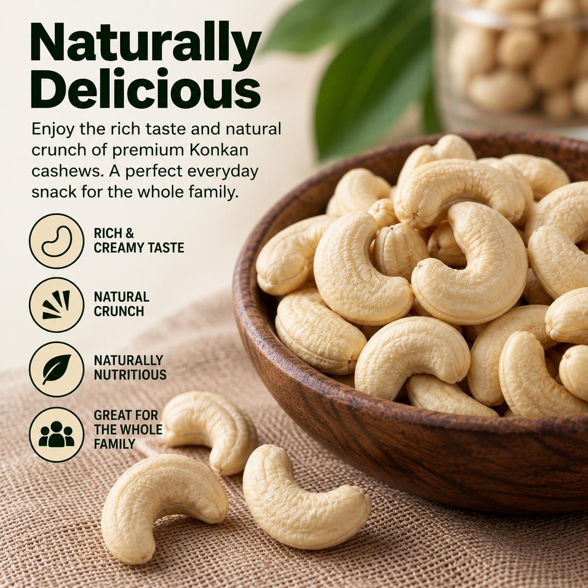 Konkan Cashew W180 – product information