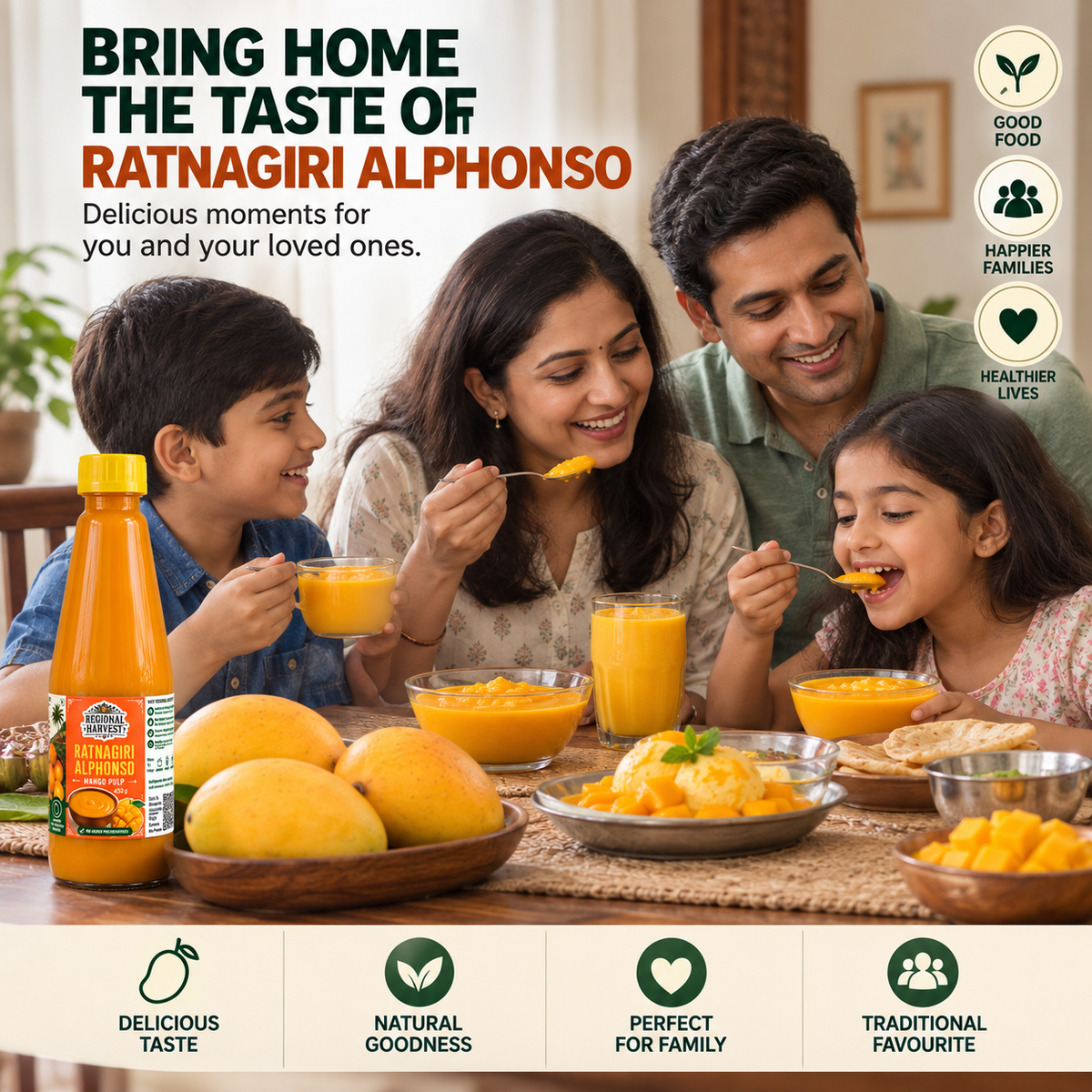 Ratnagiri Alphonso Mango Pulp – product information