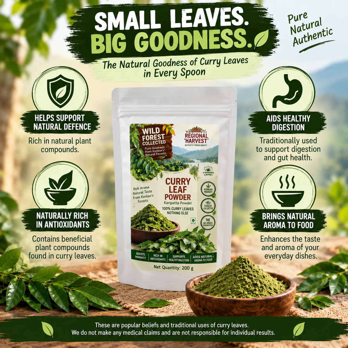 Regional Harvest Curry Leaf Powder 200 g – product image 7