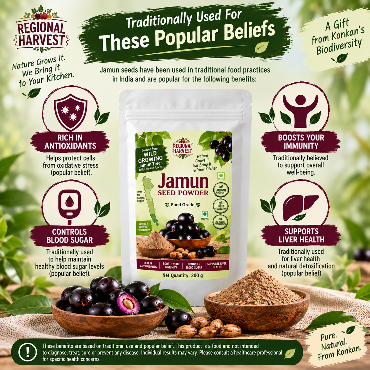 Regional Harvest Jamun Seed Powder 200 g – product image 7
