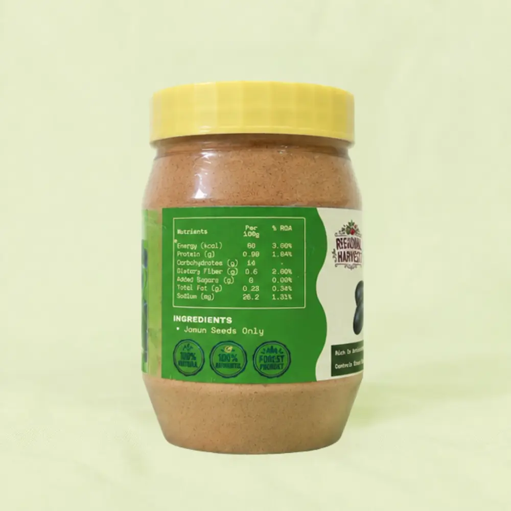 Forest-Collected Jamun Seed Powder – Traditionally Used for Diabetes Support - Image 2