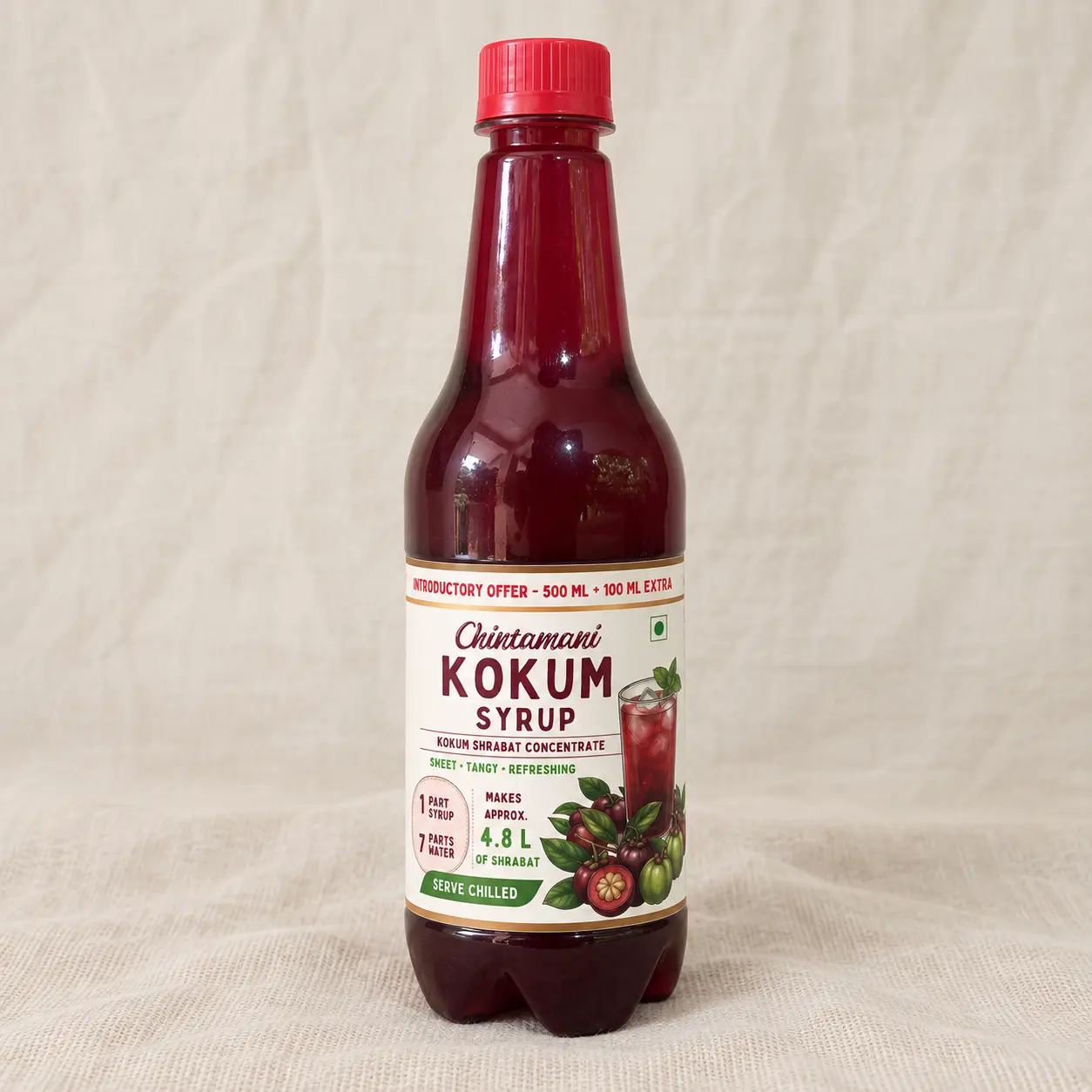 Kokum Syrup – Authentic Konkan Kokum Sharbat - 600 ml